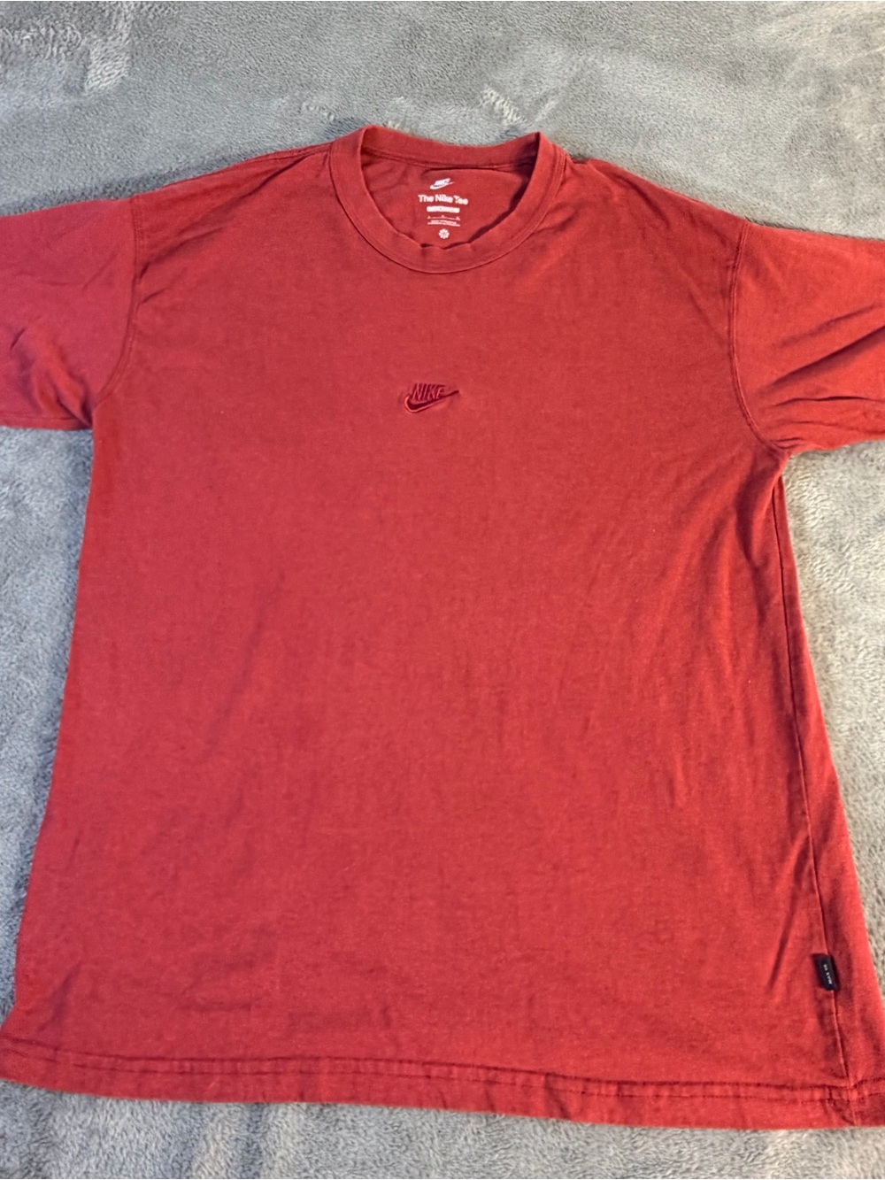 Nike Men's Rust Red Short Sleeve Crew Tee